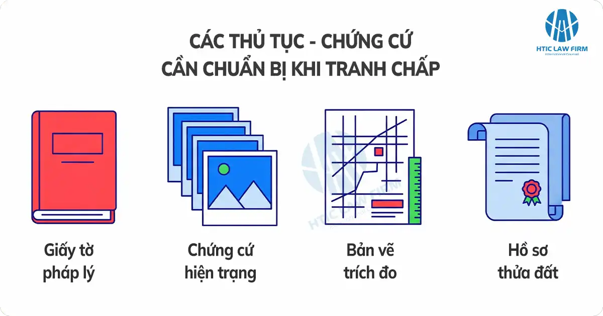 Thủ tục và chứng cứ cần chuẩn bị khi xảy ra tranh chấp