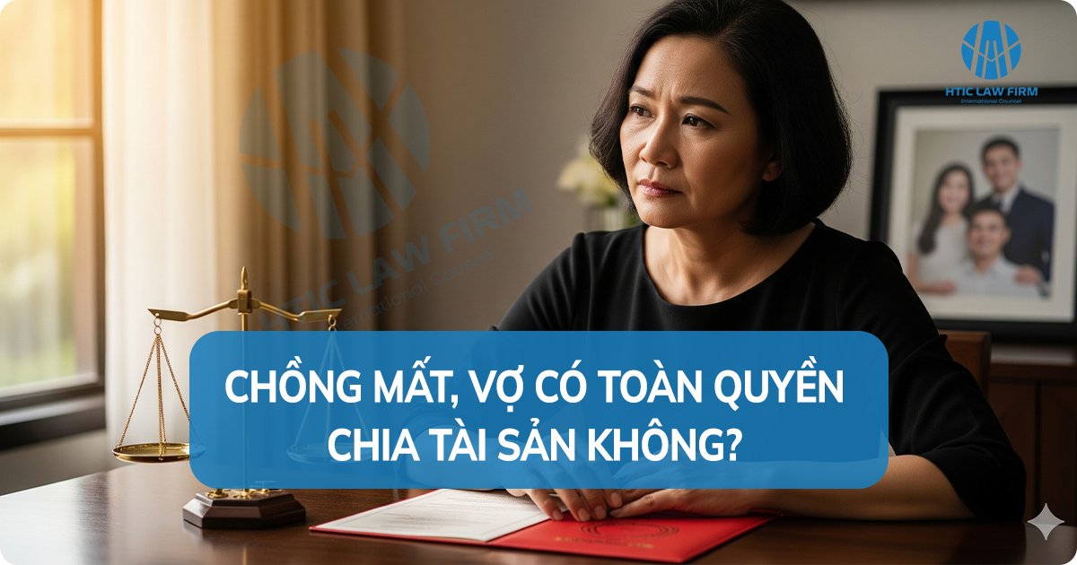 Chồng mất, vợ có toàn quyền chia tài sản không?