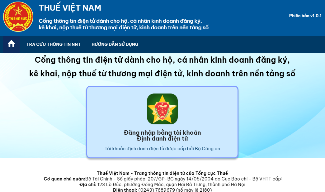 Đăng ký mã số thuế online trên Dịch vụ công