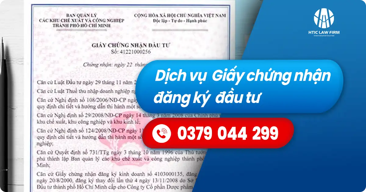 Dịch vụ làm Giấy chứng nhận đăng ký đầu tư (IRC)