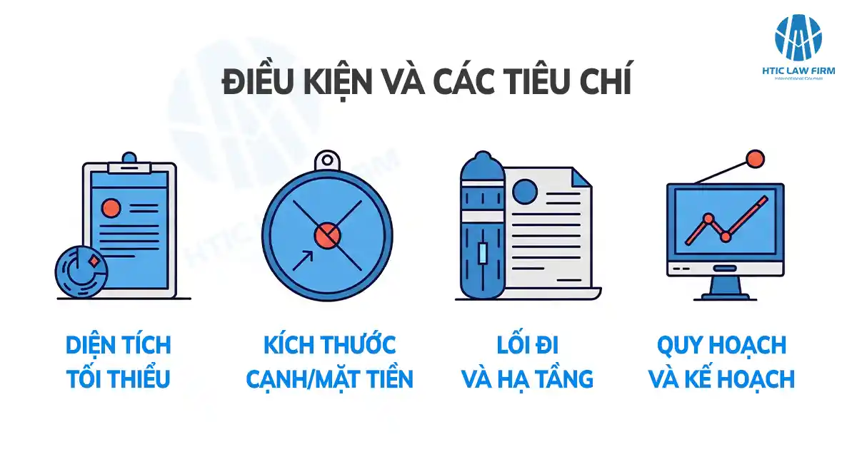 Điều kiện và các tiêu chí kỹ thuật khi tách thửa đất
