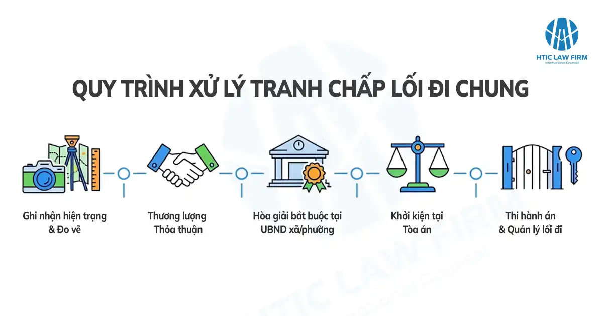 Cách xử lý tranh chấp lối đi chung