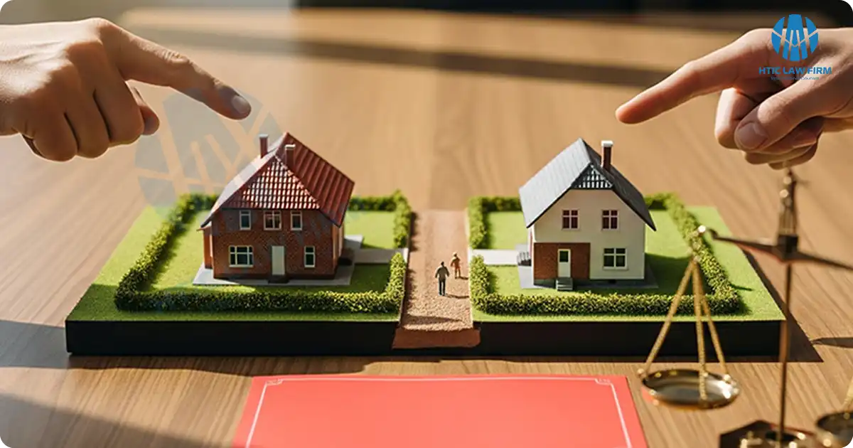 Một lối đi chung bị chặn bởi hàng rào gây ra tranh chấp