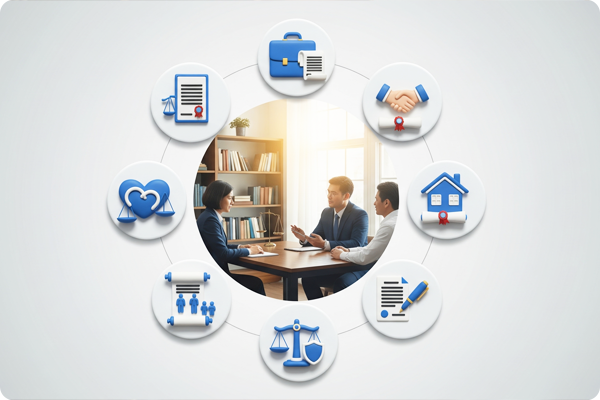 Hình ảnh các lĩnh vực tư vấn luật