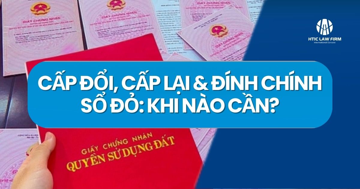 Cấp đổi, cấp lại & đính chính sổ đỏ: khi nào cần?
